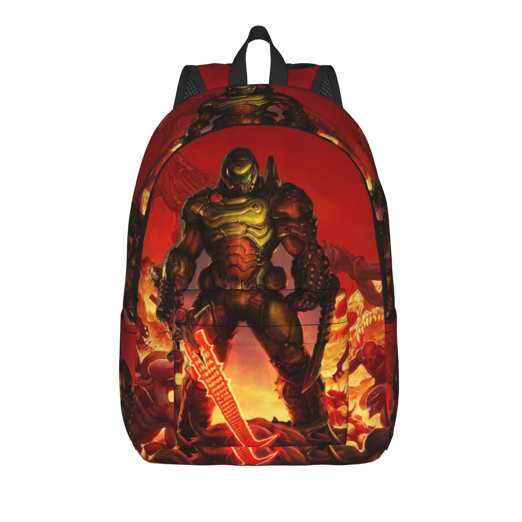 School Backpack Teen - OG Doom Slayer Gaming Game Backpack