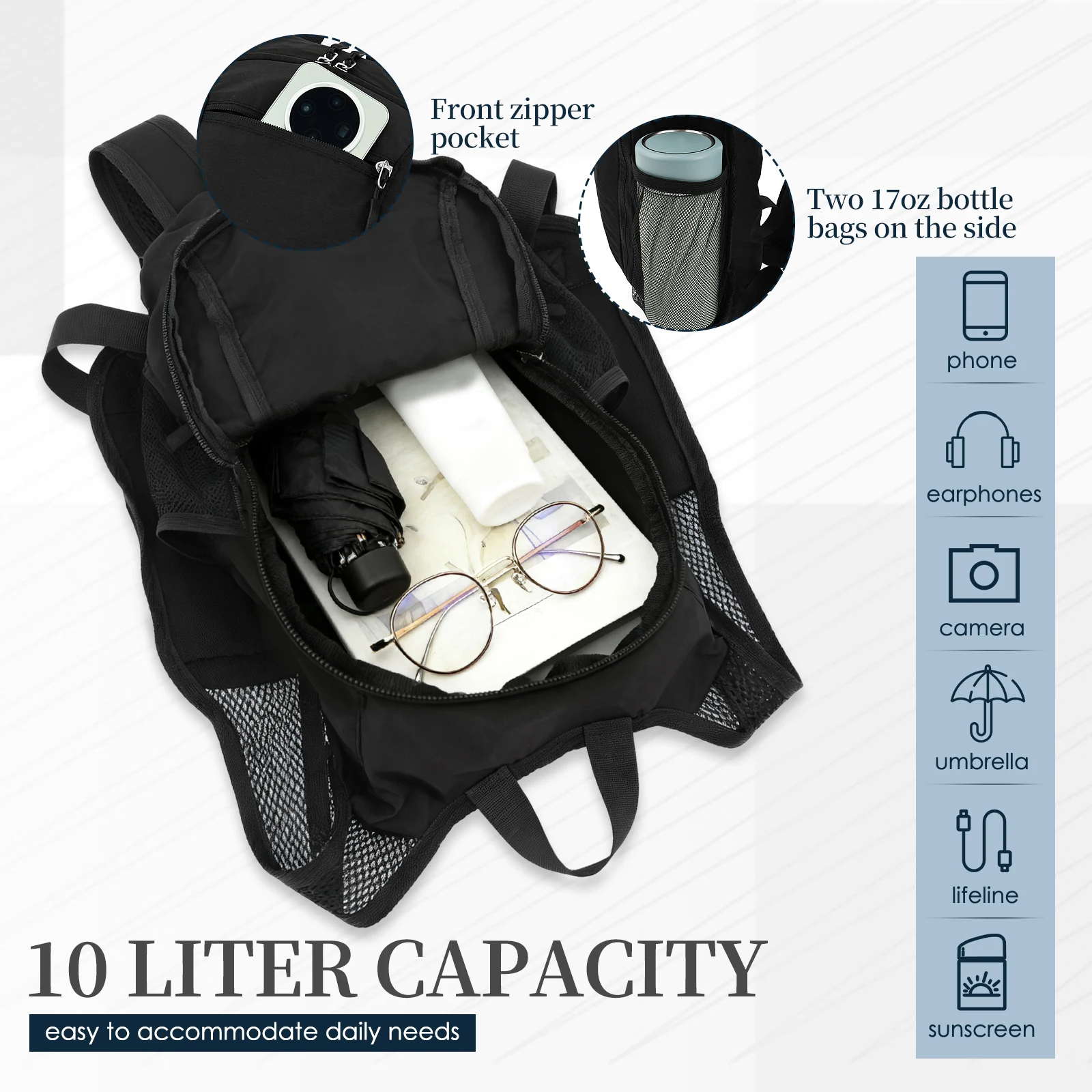 10L Small Hiking Backpack Trav - Foldable Backpack Small review and price