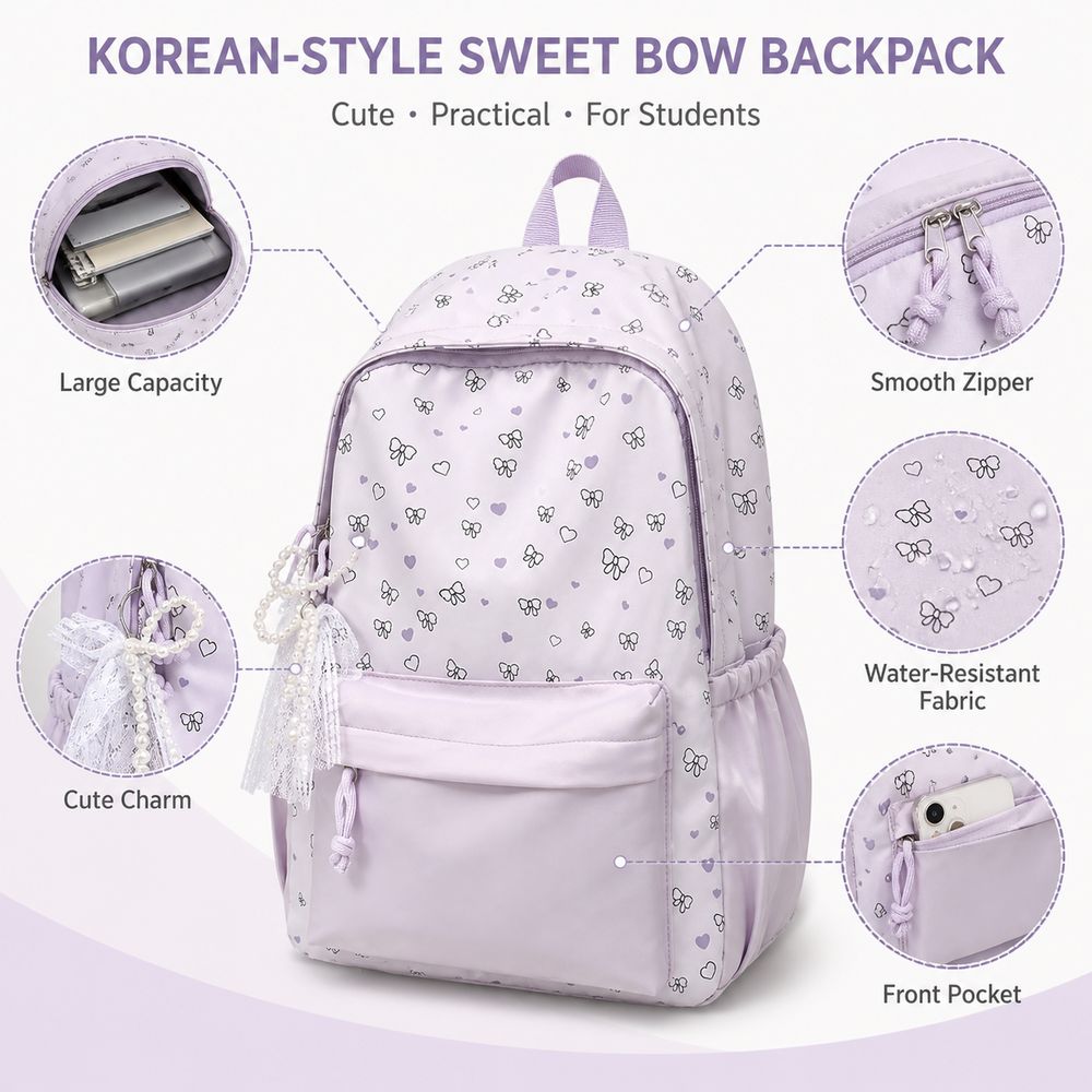 Casual Large Capacity Student  - Fashion Backpack Women review and price