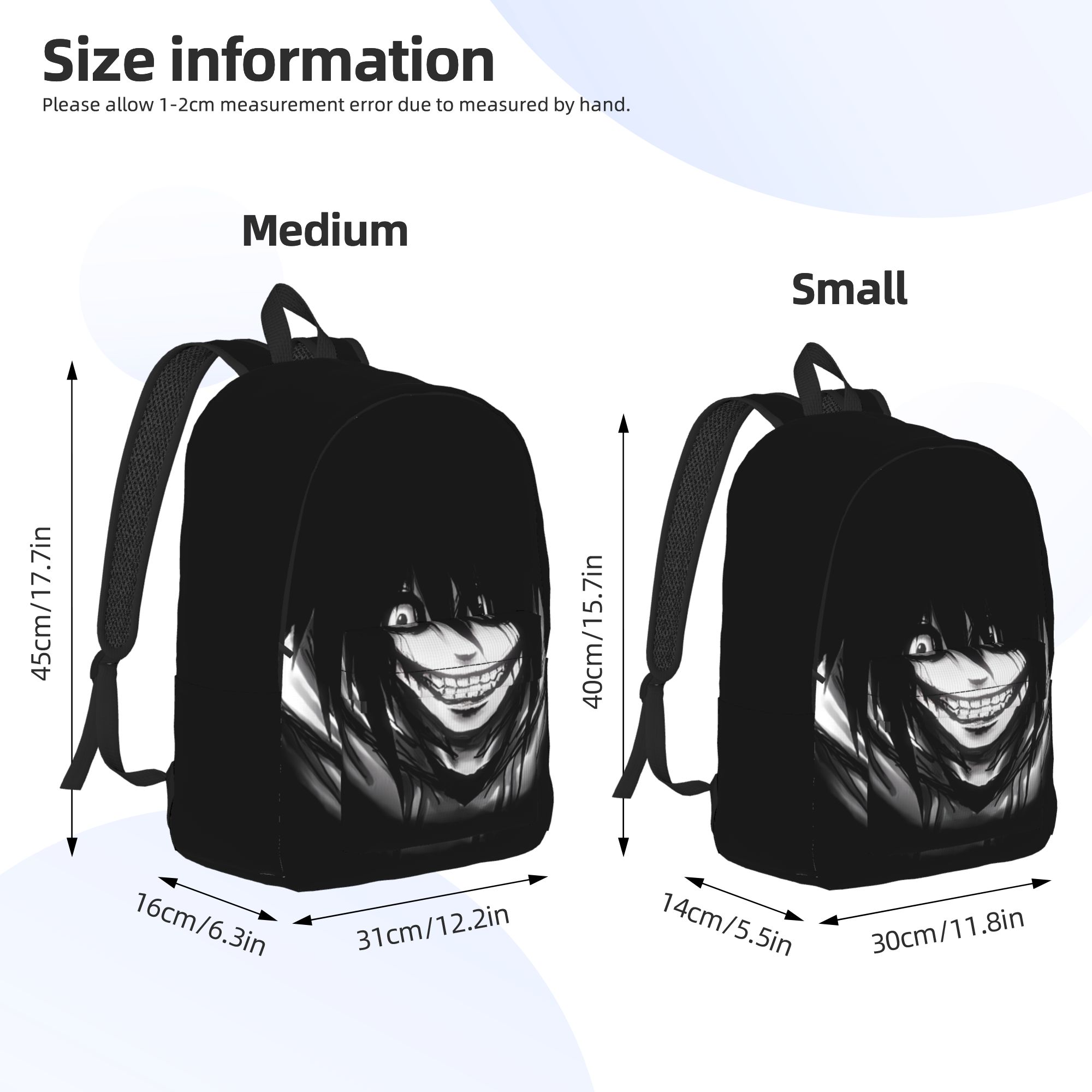 Jeff The Killer Backpack Creep - School Backpack Teen review and price