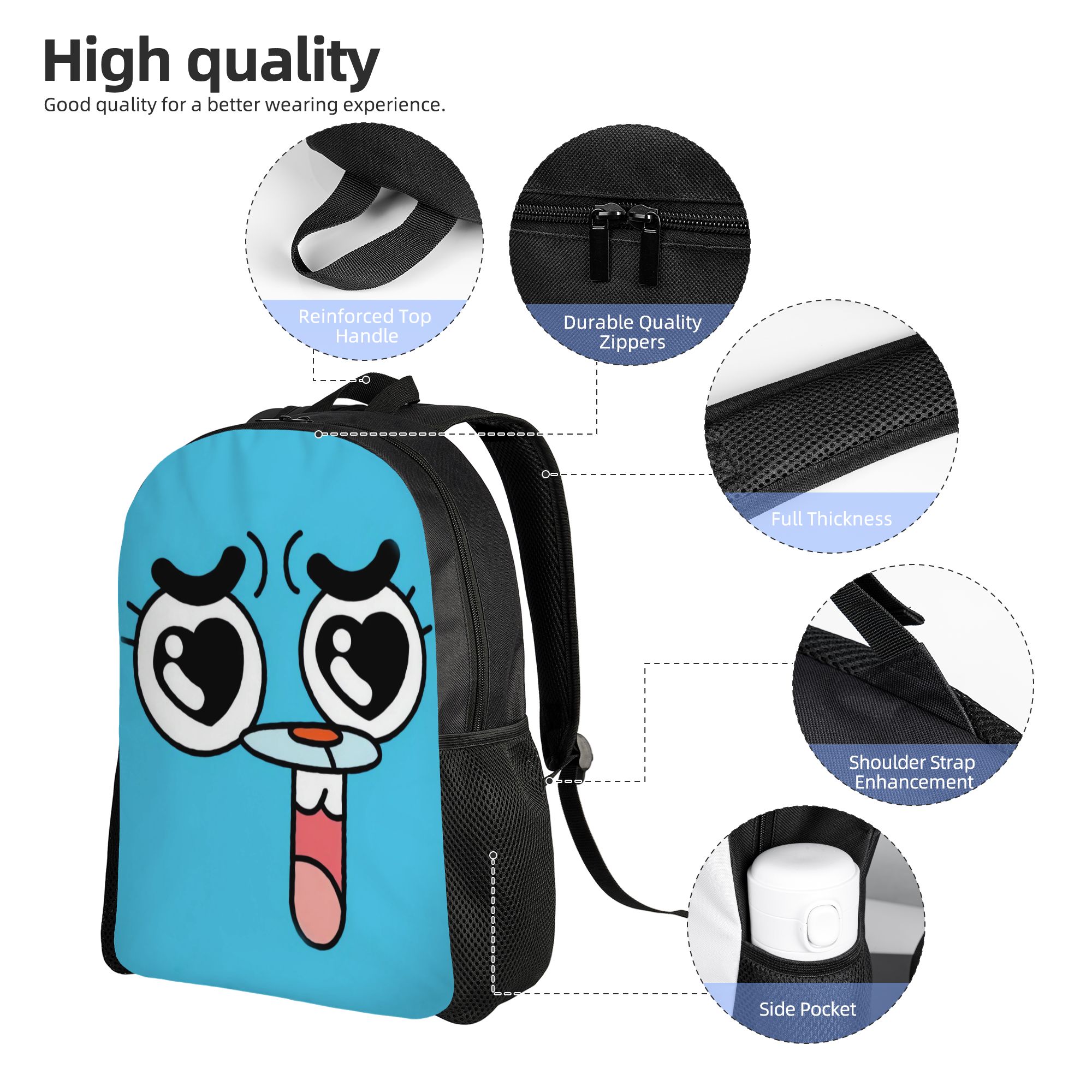 Gumball Gum Ball Watterson Ama - School Backpack Teen review and price