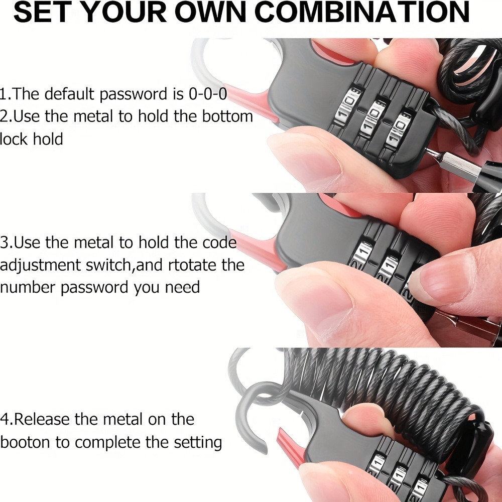 3 Digit Combination Padlock wi - Travel Backpack Anti Theft review and price