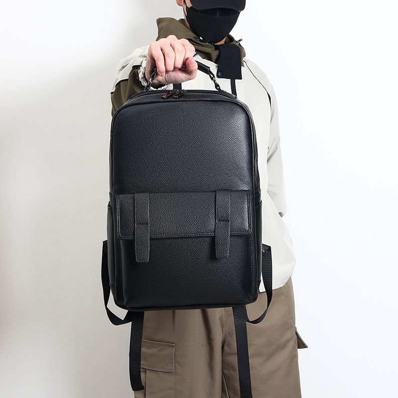 Men's luxury leather backpack  - Laptop Backpack 15.6 review and price