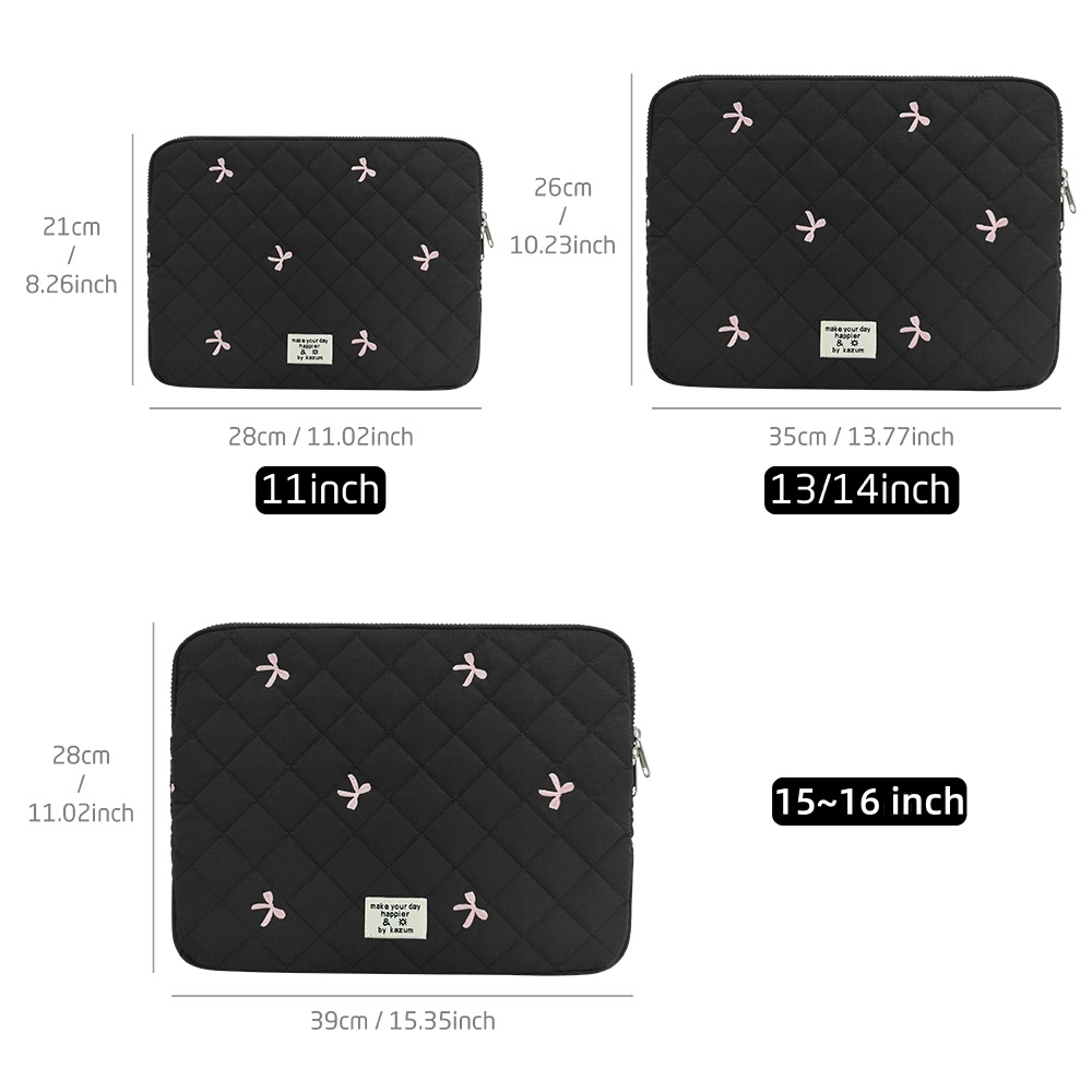 Bow Embroidery Laptop Sleeve C - Laptop Backpack 15.6 review and price